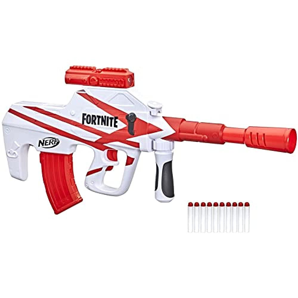 Nerf Fortnite, Motorised B-AR Blaster, Converge Coating, 10 Dart Charger, 10 Official Nerf Elite Darts - Image 1