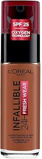 L'Oréal Paris - Fond de Teint Fluide Infaillible 24h Fresh Wear - Tous Types de Peaux - Teinte : Ambre Profond (375) - 30 ml - Image 1