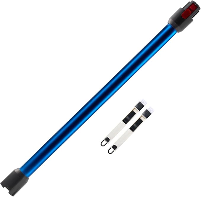 Telescopic Tube for Dyson, Rigid Extension Tube Compatible with Dyson V7 V8 V10 V11 V15, Quick Connect Suction Tube for Dyson Vacuum Cleaner with Two 2 in 1 Brushes, Blue - Image 1