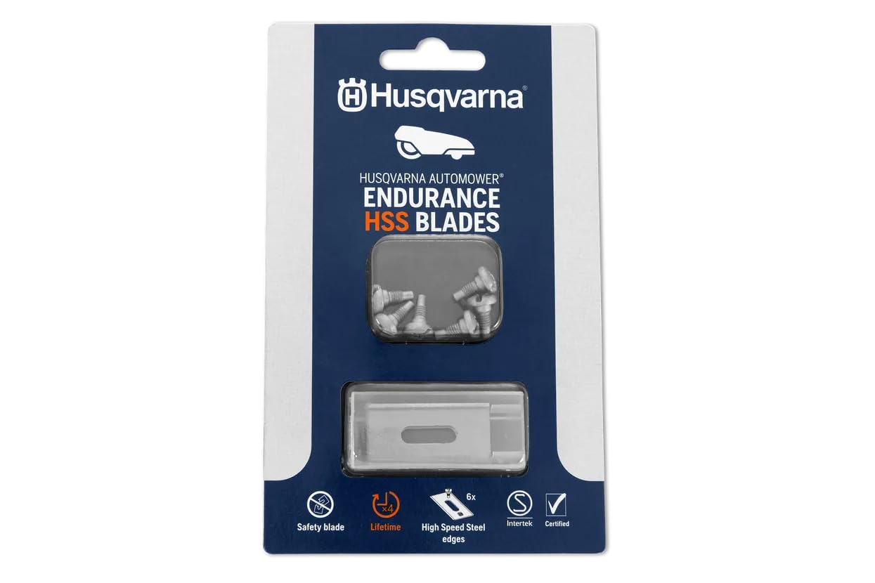 Husqvarna High speed carbon steel blades, 4 cutting edges, durability doubled compared to conventional blades. - Image 1
