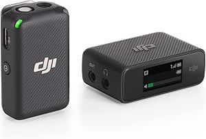 DJI Mic (1 TX + 1 RX), Wireless Lavalliere Microphone, 250 m Range, Compact and Ultra-Light, 14 Hour Recording, for PC, iPhone, Cameras, YouTube, Vlogs, Live Streaming - Image 1