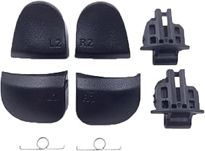 Kit de 20 boutons de déclenchement L1 R1 L2, avec ressort de cadre de support LR, for Sony Playstation 5, PS5 V1, PS5 V2 et manette PS5 V3(Full set V1) - Image 1