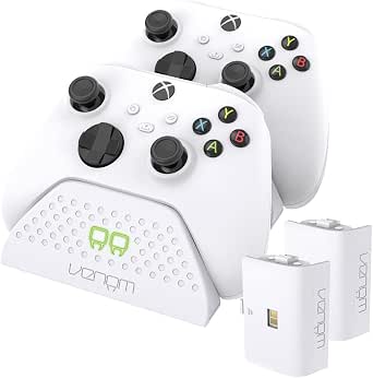 Venom Twin Charging Dock with 2 x Rechargeable Battery Packs - White (Xbox Series X & S/Xbox One) - Image 1
