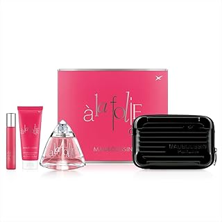 Mauboussin - Coffret Prestige A La Folie : Eau de Parfum 100ml, Lait Corps 75ml, Travel Spray 20ml & Sac Bandoulière - Image 1