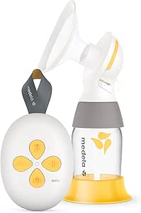 Medela Solo Single Electric Breast Pump, Quiet Operation, USB Rechargeable with PersonalFit Flex Shield Technology and Medela 2-Phase Expression Technology - Image 1