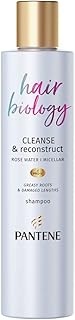 Cleanse & Reconstruct Shampoo, For Greasy Roots & Damaged Lengths, Nourishes Damaged Lengths, Deeply Cleanses Roots, Free-Flowing Healthy-Looking Hair With Pro-V Blend, 250ml, Blue, 250 ml - Image 1