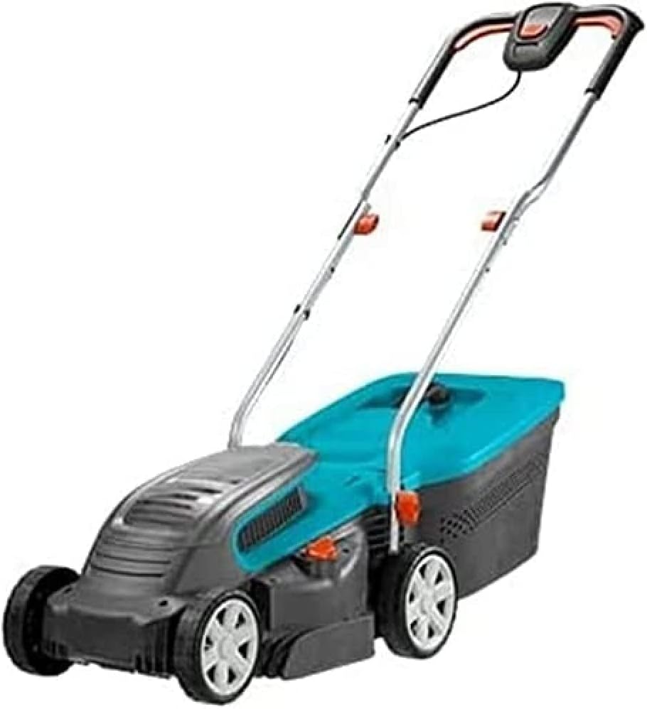 Powermax Li-40/32Gardena Battery Lawnmower: Lawnmower up to 280 m², Cutting Width 32 cm, Capacity 40 L, Cutting Height 20-60 mm, Folding Handlebar, Battery and Charger (5033-20) - Image 1