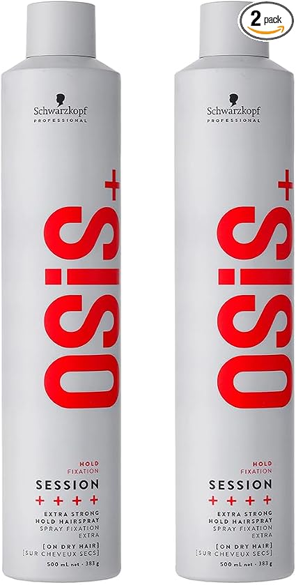Schwarzkopf 2 x Osis Session Extreme Hold Hair Spray 500ml - Image 1