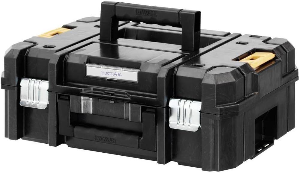 DeWALT TSTAK II Equipment Cases (Black, Yellow, 440mm, 176mm, 331mm) - Image 1