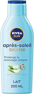 NIVEA SUN - Lait Après Soleil Bronze - Prolongateur De Bronzage - Hydrate 48H - Aloe Vera Bio & Extrait Naturel De Pro-Mélanine - Formule Légère & Non Grasse - Tous Types De Peaux - 200 ml - Image 1