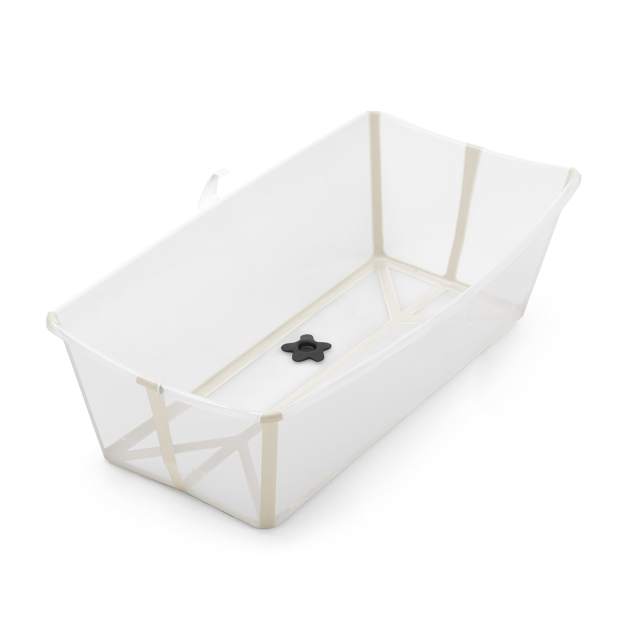 Stokke Flexi Bath X-Large, Sandy Beige - Spacious foldable baby bath - Lightweight & easy to store - Convenient to use at home or on the go - Ideal for children from 0 to 6 years old - Image 1