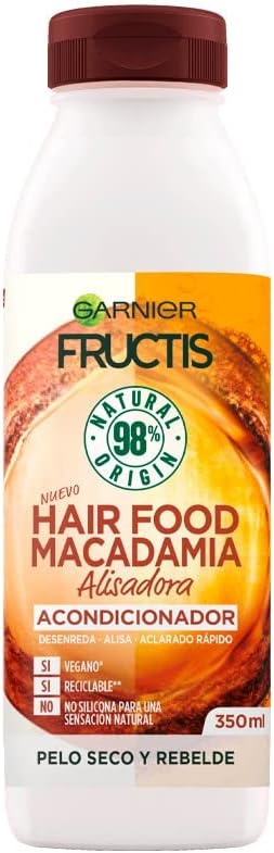 Garnier Fructis Hair Food Acondicionador Macadamia Alisadora - 350 ml - Image 1