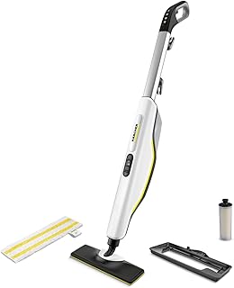 Kärcher Nettoyeur Vapeur SC 3 Upright EasyFix Blanc, Préchauffage : 0,5 min, Surface : 60 m², Réservoir : 0,5 l, Puissance : 1 600W,Buse de Sol, Serpillière, Adaptateur Tapis, Cartouche Détartrante - Image 1