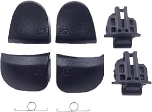 Lot de 20 boutons de déclenchement L1 R1 L2 for manette PS5 V1 V2 V3 de Sony for Playstation 5 avec ressort de cadre de support LR(Full set V1) - Image 1