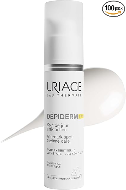 Uriage Dépiderm Anti-Spot Day Care SPF50+ 30 ml - Spot Correction & Prevention - Light Skin Tone - Mela Technology, Vitamin C & UV Filters - All Skin Types - Image 1