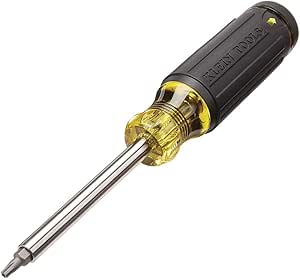 Klein Tools 32307 27-in-1 Tamper Proof Multi-Bit Screwdriver with Torx Bits Hexagonal Torq and Wrench with Nut Driver 1/4" Black/Yellow - Image 1