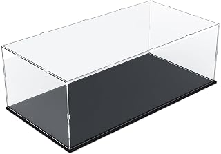 Acrylic Display Case for Lego Ferrari SP3 for Lego McLaren P1 for Lego Porsche 911- 60 x 30 x 20 cm Transparent Dustproof Box with Black Base Display Case for Lego Technic Cars Series - Image 1