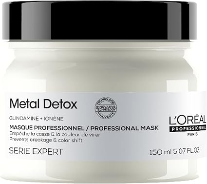 L'Oreal Professionnel Metal DX Hair Mask for Long Lasting Colour, Less Breakage and More Shine, For All Hair Types, 150ml - Image 1