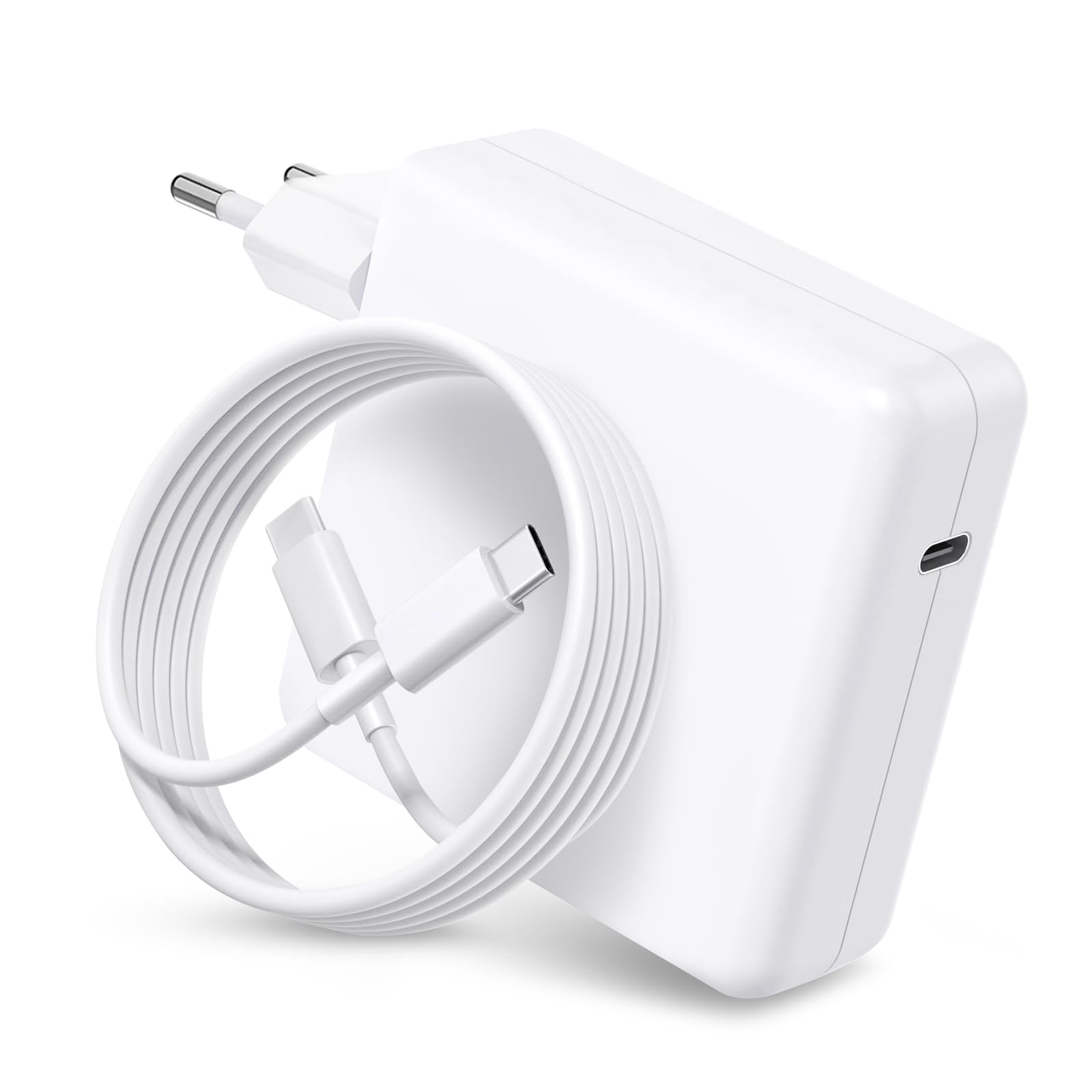 YBXYJQT USB-C Fast Charger 100W Compatible with MacBook Air Pro M1 M2 M3 M4, 13/14/15/16 Inch, 14/16 Inch Pro Max, Type-C Laptop Travel Adapter with 6ft Cable - Image 1