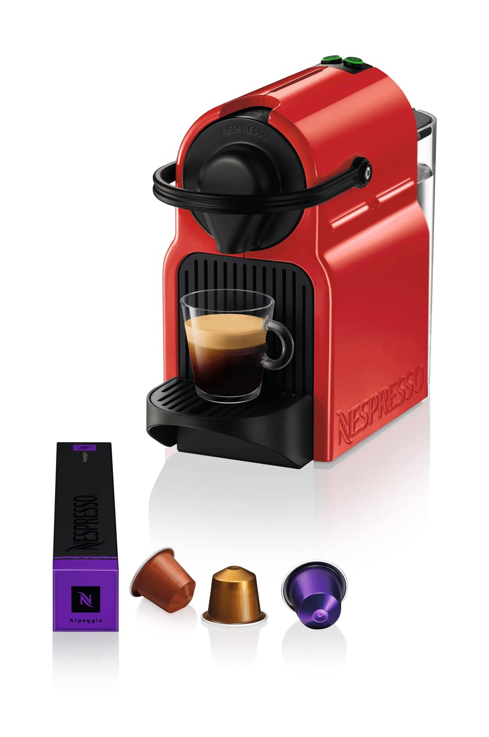 Krups Inissia XN100510 Nespresso Water Tank Capacity: 0.7 L Ruby Red - Image 1