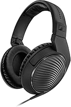 Professional HD 200 Pro Closed Around Ear DJ and Surveillance Headphones - 2m Single Sided Cable and 1-4" Stereo Jack Adapter Included - Black (507182) - Image 1