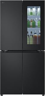 LG GMV860EPDE Slim Fit Réfrigérateur/congélateur multi-portes | InstaView | 530 L | Total No Frost | Slim Fit – Seulement 83,5 cm de large | Noir - Image 1