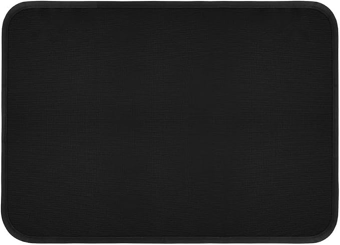 Tapis de protection isolé pour friteuse à air, tapis en silicone résistant à la chaleur 60 x 40 cm, noir, convient aux appareils de cuisine tels que Instant Pot et mijoteuse - Image 1