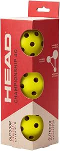 HEAD Tube of 3 Pickleball Championship 40 Outdoor Balls - Image 1