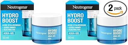 Neutrogena | Aqua-Gel Hydro Boost (50ml Jar) - Hydrating Cream for All Skin Types with Hyaluronic Acid - Moisturizing Gel for a Fresh and Radiant Complexion (Pack of 2) - Image 1
