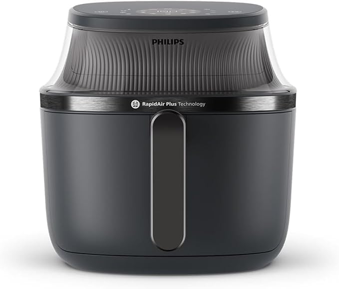 Philips Airfryer Series 3000 - Air Fryer 6.2L, 16-in-1, Cooking Window, RapidAir Technology, Up to 90% Less Fat, HomeID Application, Black (NA330/00) - Image 1