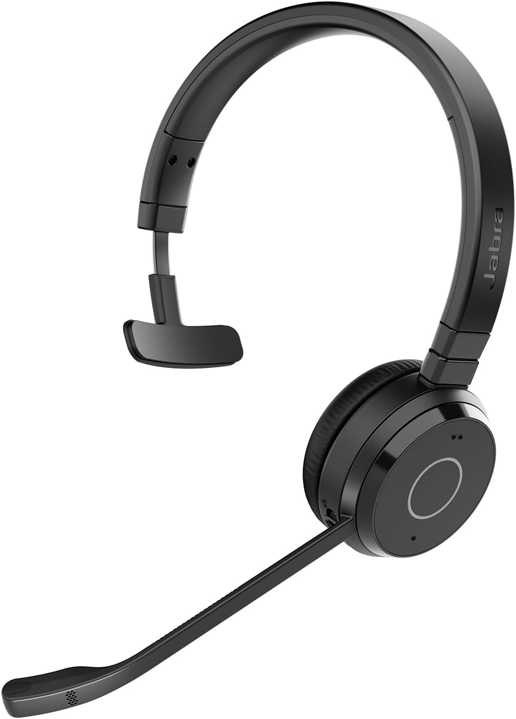 Jabra Evolve 65 Te (3e édition 2025) Micro-Casque Mono Bluetooth sans Fil, se connecte à 2 appareils, 16 h d’autonomie, Micro antibruit, Adaptateur USB-A, certifié MS Teams, Noir - Image 1