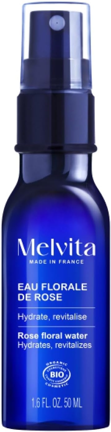 Melvita - Moisturizing Rose Floral Water - Soothing Tonic or Refreshing Mist - Subtle Fragrance for Daily Well-Being - 50 ml - Image 1