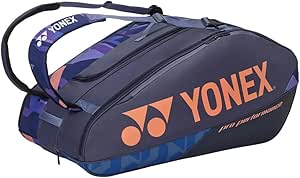 YONEX Pro Racquet Bag 12 Pcs Mdnv Racquet Cover Dark Blue - Orange - Image 1