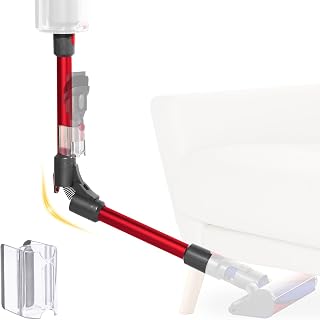 Foldable Telescopic Tube Compatible with Dyson V7 V8 V10 V11 V15 Cordless Vacuum Cleaner, Upgraded Quick Release Aluminum Tube for Under Bed Cleaning Sofa Table (Red) - Image 1