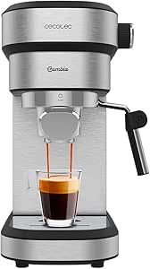 Cecotec Cafelizzia 790 Steel Duo Espresso Maker. 1350 W, Espressos and Cappuccinos, Thermoblock, 20 Bars, Auto Mode 1-2 Coffee, Adjustable Steam Nozzle, Filter Accessory for Capsules - Image 1