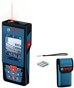 Bosch Professional télémètre laser GLM 100-25 C (caméra intégrée, portée : jusqu’à 100 m, robuste, IP54, ± 1,5 mm*, 3 piles AA, dragonne, housse) - Image 1