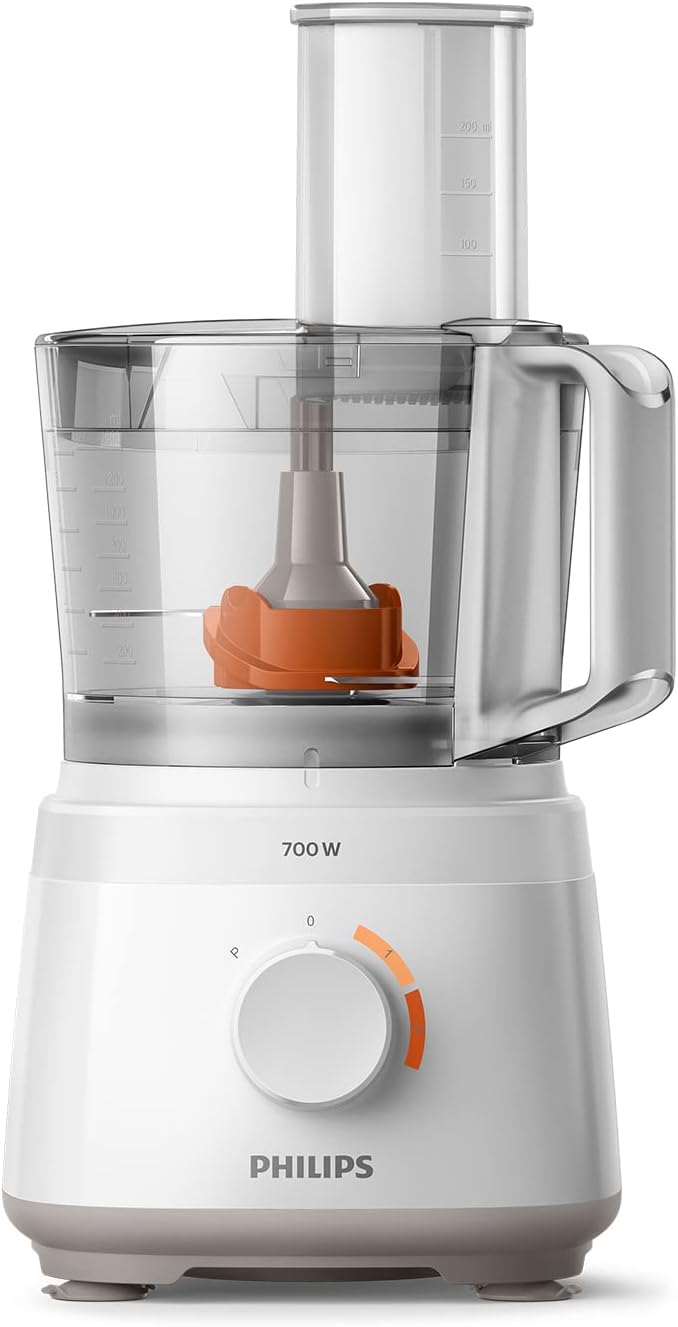 Philips Compact Multifunction Robot - 700W, 16 Functions, 2.1L Bowl, Stainless Steel Blade (HR7310/00) - Image 1