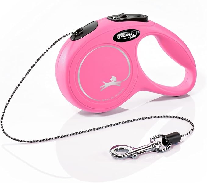 flexi New Classic Dog Cord 3 m Size XS Pink - Image 1