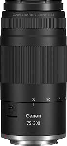 Canon RF 75-300mm F4-5.6 Lens | Telephoto Zoom Lens for Wildlife & Sports Photography | Auto Focus Motor & Super Spectra Processing | Compatible with Canon EOS R - Image 1