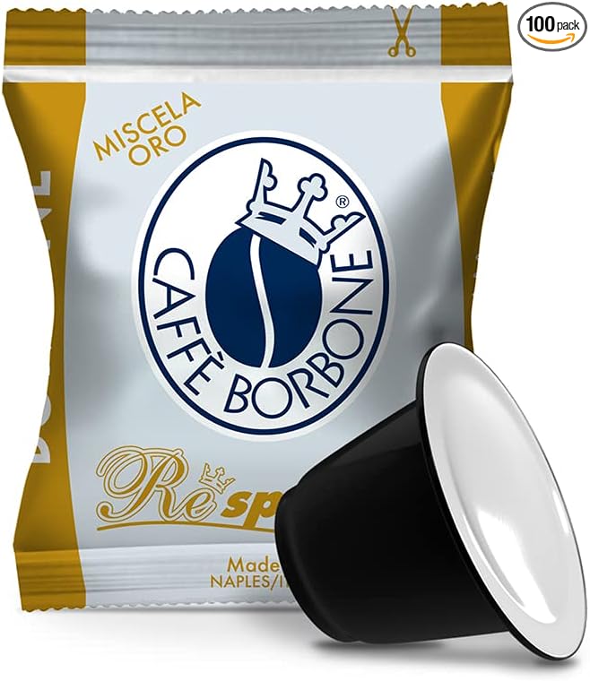 Caffè Borbone Respresso, Gold Mix - 100 Capsules - Compatible with Nespresso Home Use Coffee Machines* - Image 1