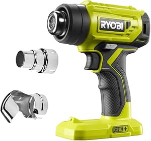 RYOBI - Wireless Heat Gun 18V ONE+ R18HG-0 – Temperature up to 420°C, 2 nozzles, Compact, Lightweight – Paint Takeoff, Heat-Retractable – Battery Not Included - Image 1