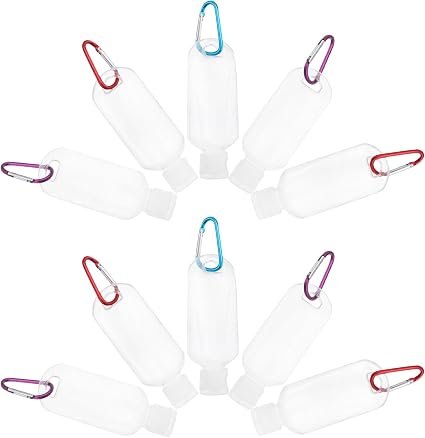 ABOOFAN 10pièces Flacons De Voyage Rechargeables Plastique Souple Crochet Lot Pour Nettoyant Visage Lotion Tonique Protection Solaire Voyage - Image 1