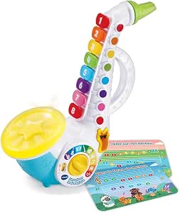 VTech - Lumi Magic Saxophone, Children's Musical Instrument, Interactive Saxophone with Sheet Music of 4 Nursery Rhymes, Musical Awakening Toy, Gift for Children from 2 Years Old - Image 1
