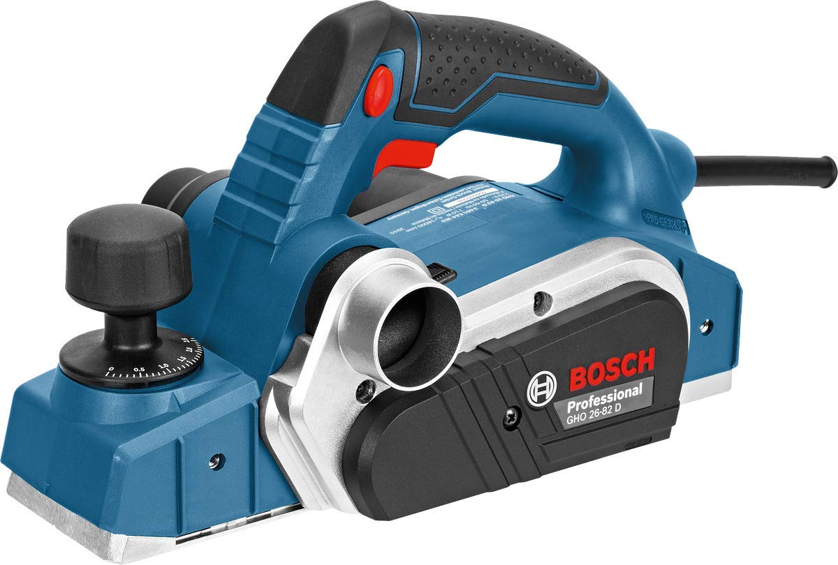 Bosch Professional GHO 26-82 D planer (power 710 W, with parallel stop, 2.5 mm male hex key, fabric dust bag, transport case) - Image 1