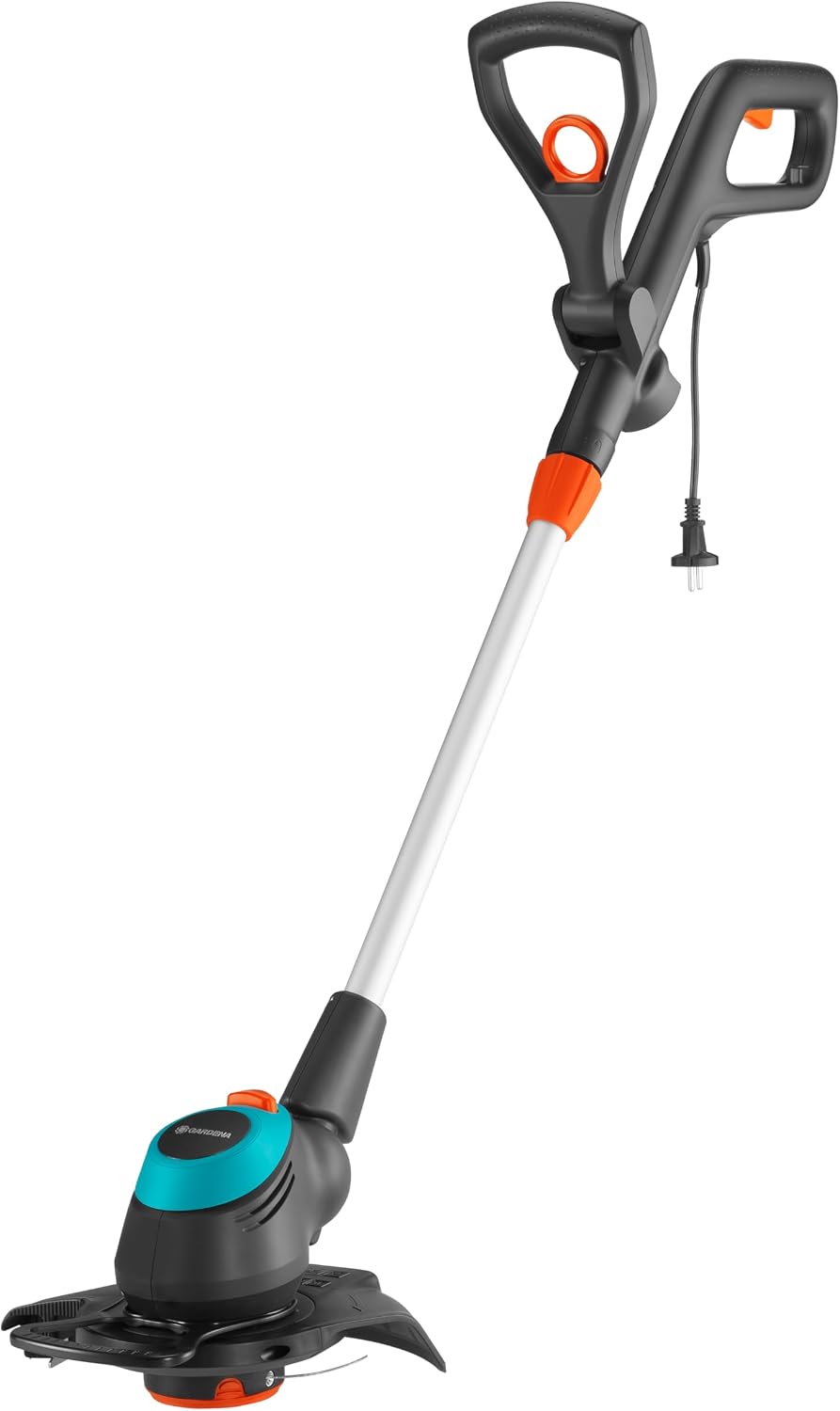 EasyCut 450/25Gardena Electric Lawn Mower with Adjustable Handle, Articulated Cutting Head and Folding Plant Protection Stirrup, 250mm Cutting Circle (9870-20) - Image 1