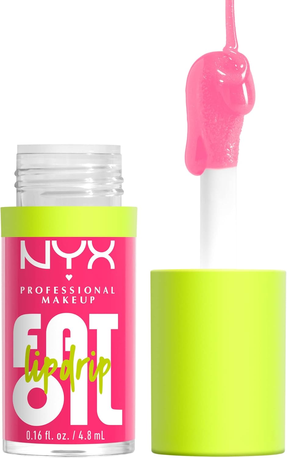 NYX PROFESSIONAL MAKEUP Fat Oil Lip Drip, High Shine, Non-Sticky Finish, 12H Hydration, Extra Large Applicator, Squalane Oil, Blackberry & Raspberry Oils, Missed Call (02) - Image 1