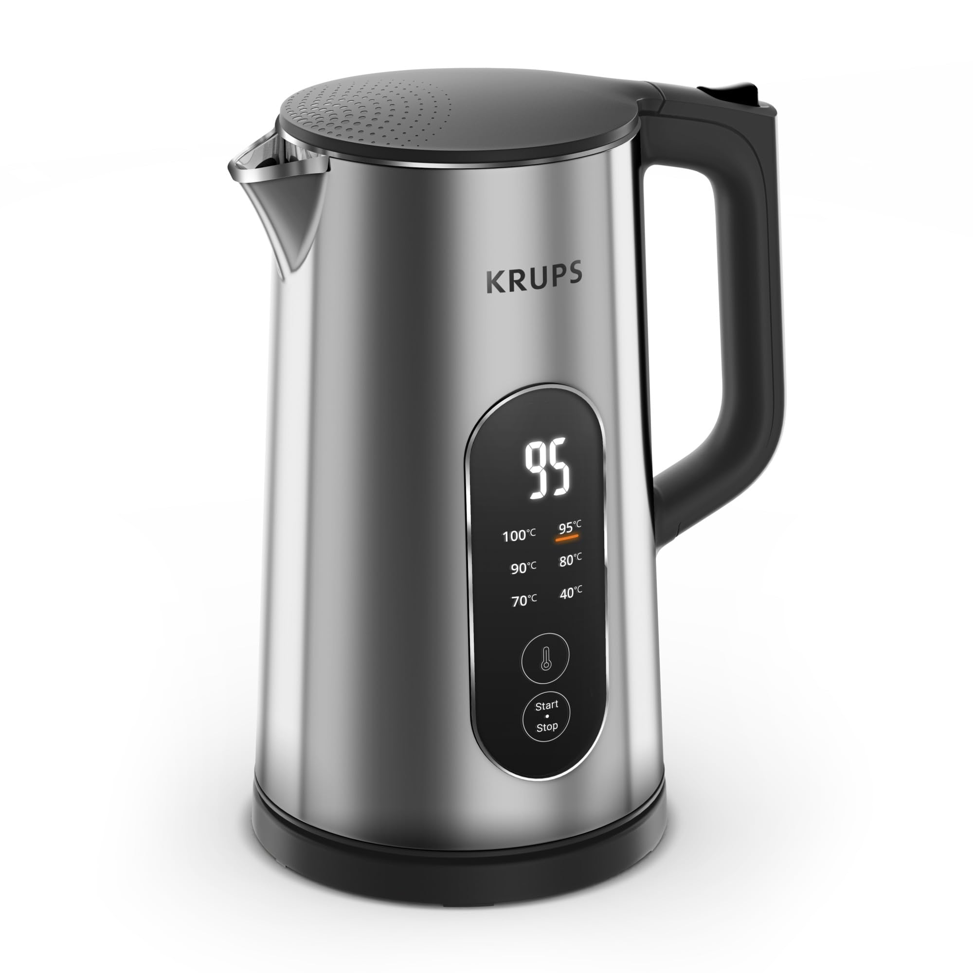 Krups Selection, Electric kettle, 6temperatures, Real-time display, 30minutes warm, BW871DF0, Metal - Image 1
