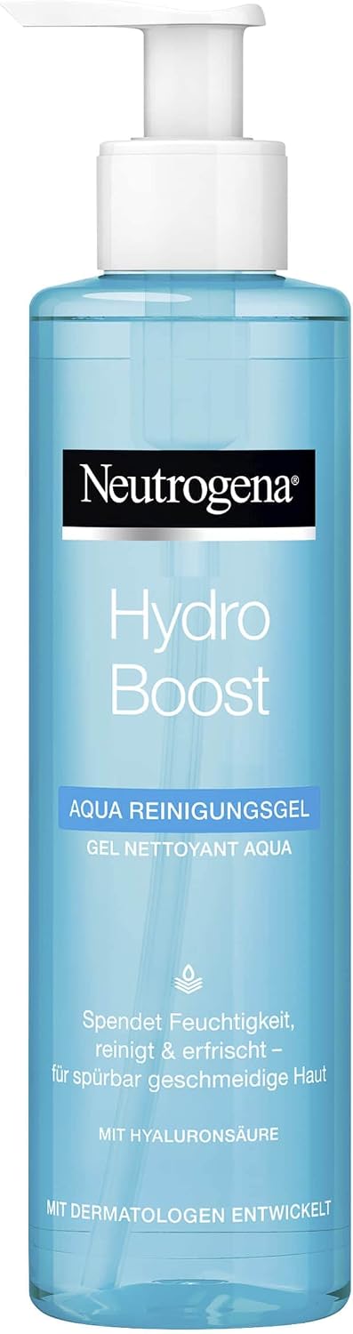 Neutrogena Hydro Boost Aqua Gel nettoyant/Lotion Gel légère avec Acide hyaluronique et glycérine / 200 ML - Image 1