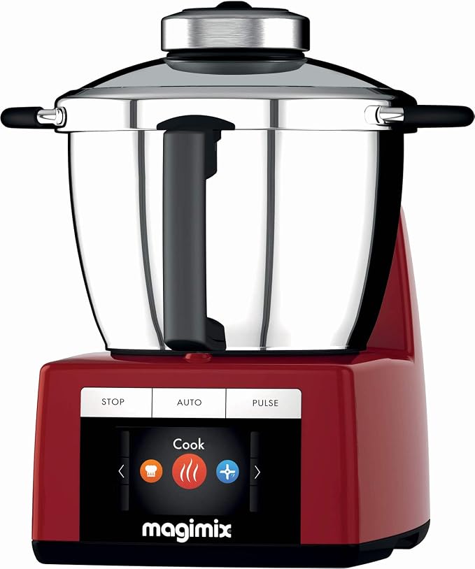 Magimix Cook Expert Multifunctional Roboiser - Stainless Steel Bowl 3.5 L, Professional Motor 900 W - 12 Automatic Programs - Red - Image 1