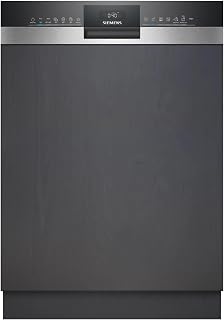 iQ300, partially integrated dishwasher, 60 cm, brushed steel, SN53ES04TE - Image 1